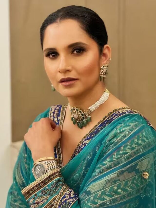 दुल्हन की तरह सजी नजर आईं सानिया मिर्जा, हसीन लुक देख फैंस हुए घायल