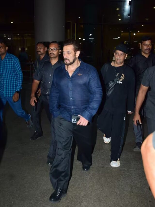 दुबई में शॉर्ट ट्रिप के बाद मुंबई लौटे Salman Khan, भारी सुरक्षा के बीच नजर आए एक्टर