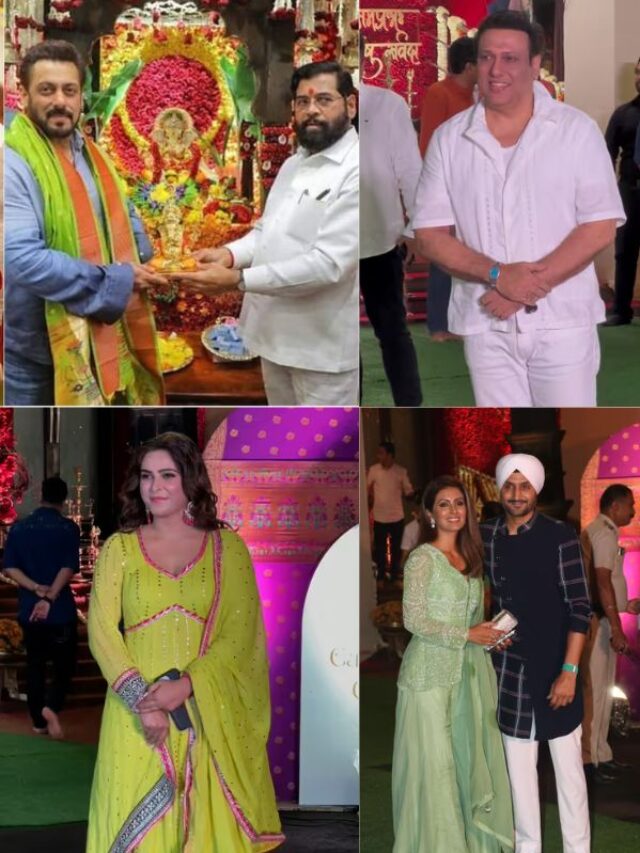 CM एकनाथ शिंदे के घर गणपति बप्पा का आशीर्वाद लेने पहुंचे सितारे, कैजुअल लुक में दिखे सलमान